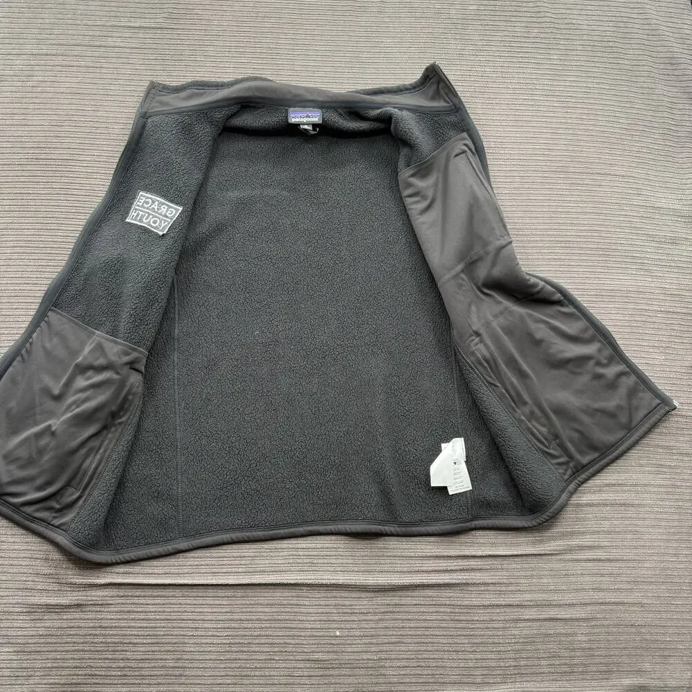 Patagonia Fleece‎ Vest Mens XL Full Zip Grace Youth Embroidered Pockets Outdoors